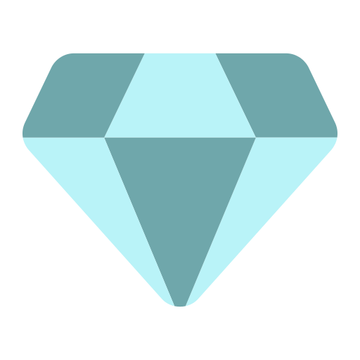 Diamond, jewelry, gem, jewel, stone, gemstone, crystal icon